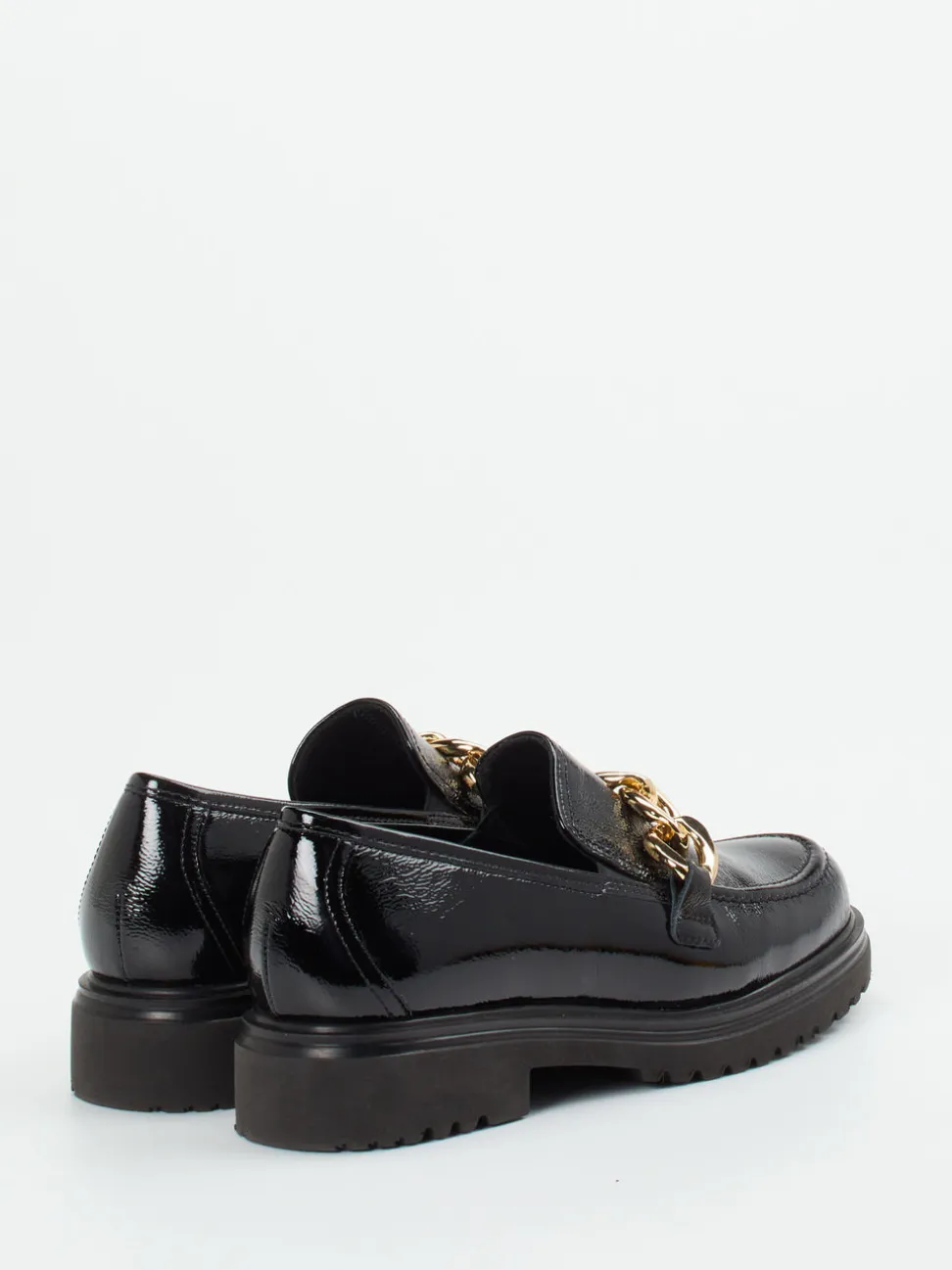 Gabor Comfort – Slipper aus Lackleder Schwarz