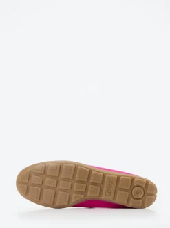 Gabor Comfort – Slipper aus Veloursleder pink