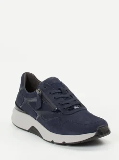 Gabor Comfort – Sneaker aus Nubukleder in Marineblau