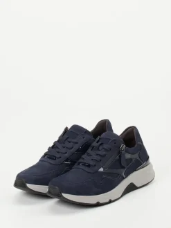 Gabor Comfort – Sneaker aus Nubukleder in Marineblau