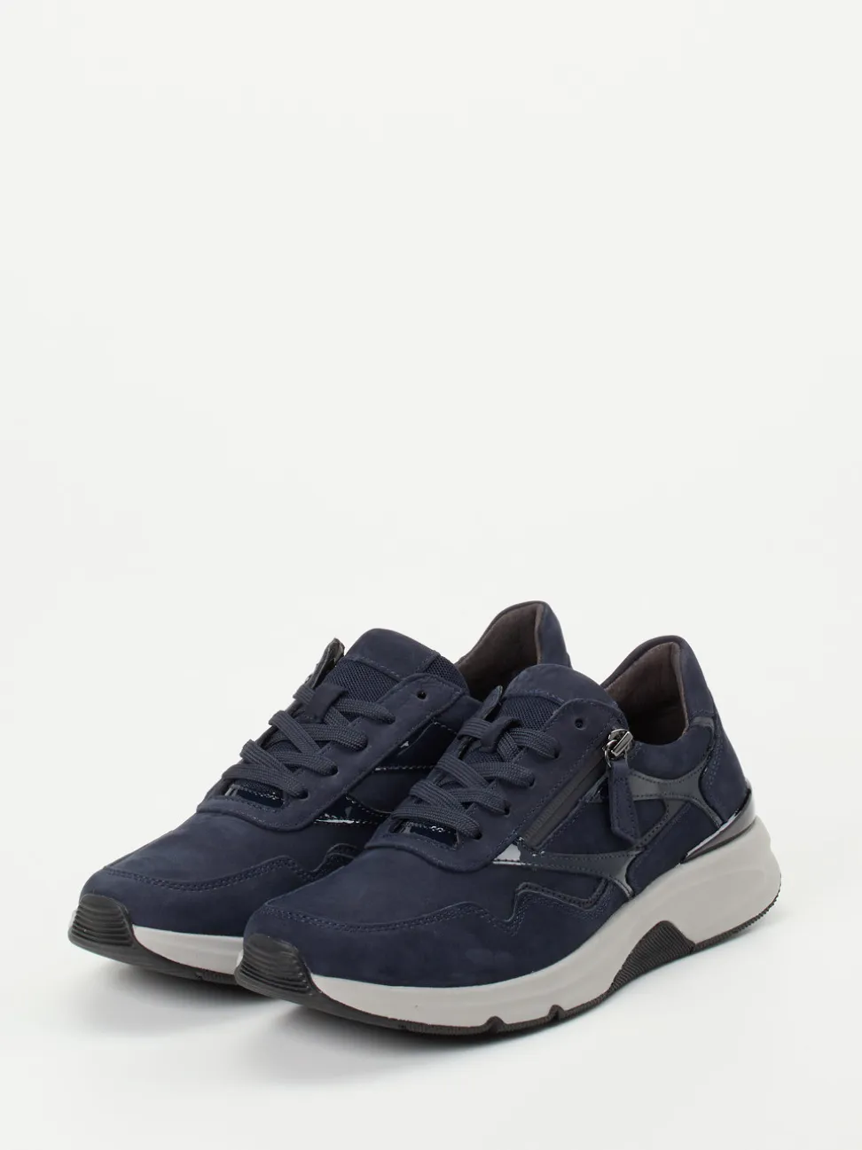 Gabor Comfort – Sneaker aus Nubukleder in Marineblau