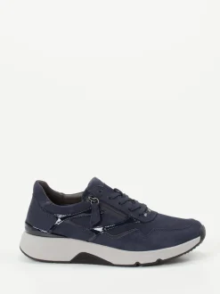 Gabor Comfort – Sneaker aus Nubukleder in Marineblau