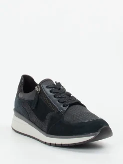 Gabor Comfort – Sneaker aus Veloursleder Schwarz