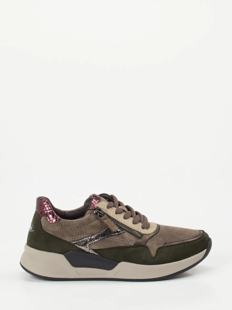 Gabor Comfort – Sneaker aus Veloursleder in Herbstfarben