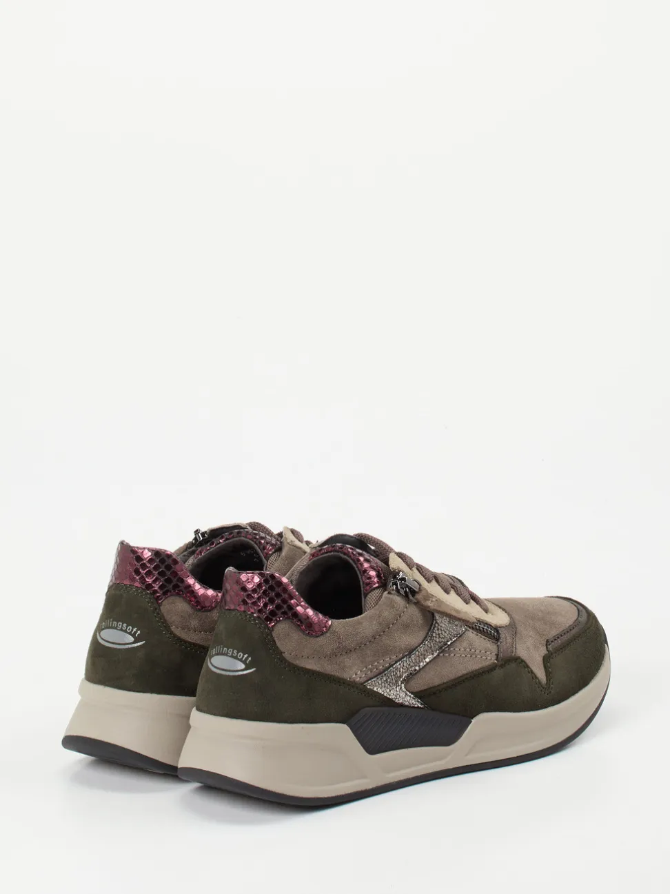 Gabor Comfort – Sneaker aus Veloursleder in Herbstfarben