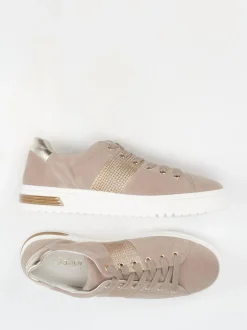 Gabor Comfort – Sneaker aus Veloursleder Rosébeige