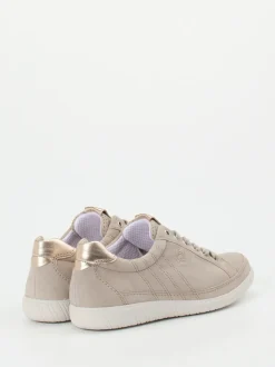 Gabor Comfort – Sneaker aus Veloursleder beige