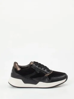 Gabor Comfort – Sneaker aus Velourleder in Schwarz