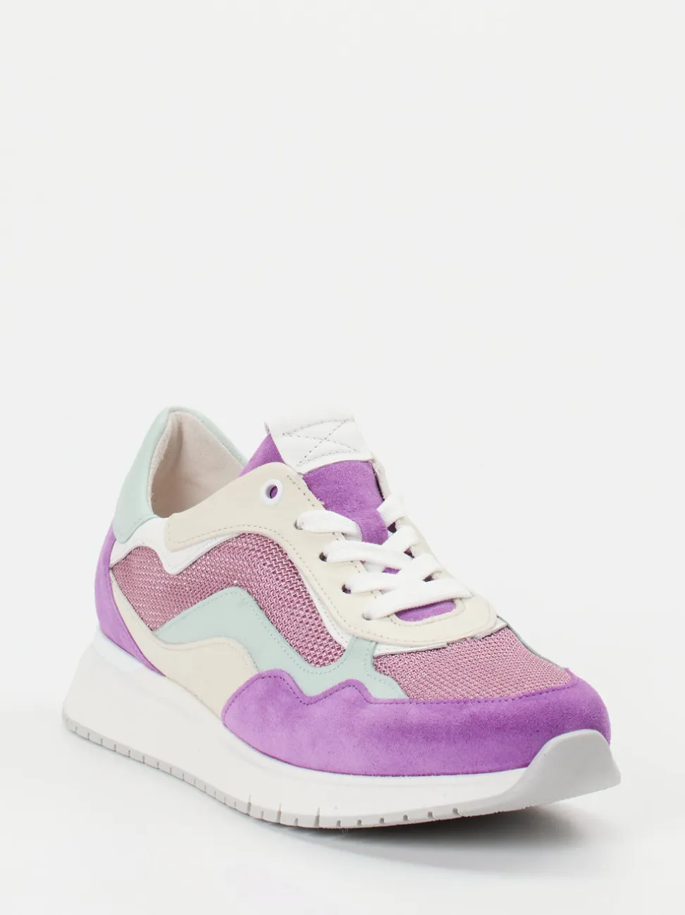 Gabor Comfort – Sneaker aus Veloursleder Flieder
