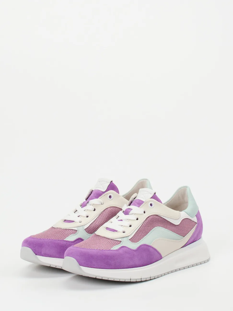 Gabor Comfort – Sneaker aus Veloursleder Flieder