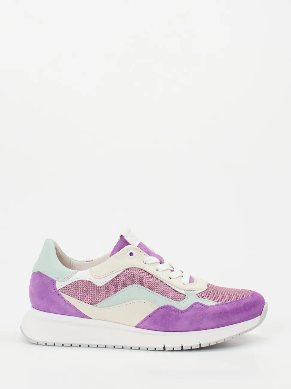 Gabor Comfort – Sneaker aus Veloursleder Flieder