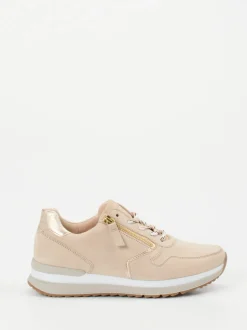 Gabor Comfort – Sneaker aus Veloursleder beige