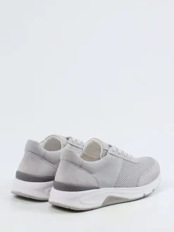 Gabor Comfort – Sneaker aus Velour/Textil hellgrau