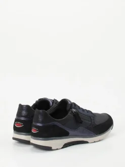 Gabor Comfort – Sneaker aus Metallicleder in Blau