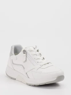 Gabor Comfort – Sneaker aus Kalbleder in Offwhite