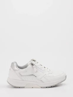 Gabor Comfort – Sneaker aus Kalbleder in Offwhite