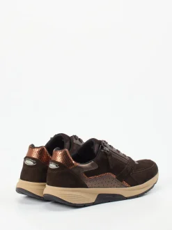 Gabor Comfort – Sneaker aus Veloursleder Dunkelbraun