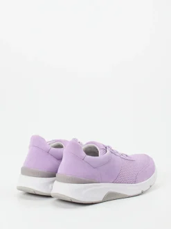 Gabor Comfort – Sneaker aus Velour/Textil in Flieder