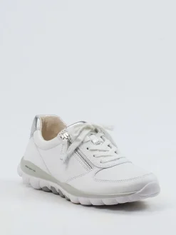 Gabor Comfort – Sneaker aus Kalbleder in Weiß