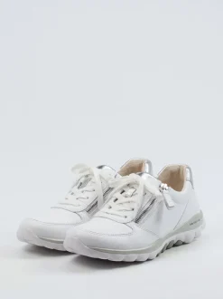 Gabor Comfort – Sneaker aus Kalbleder in Weiß