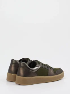 Gabor Comfort – Sneaker aus Veloursleder Olivgrün