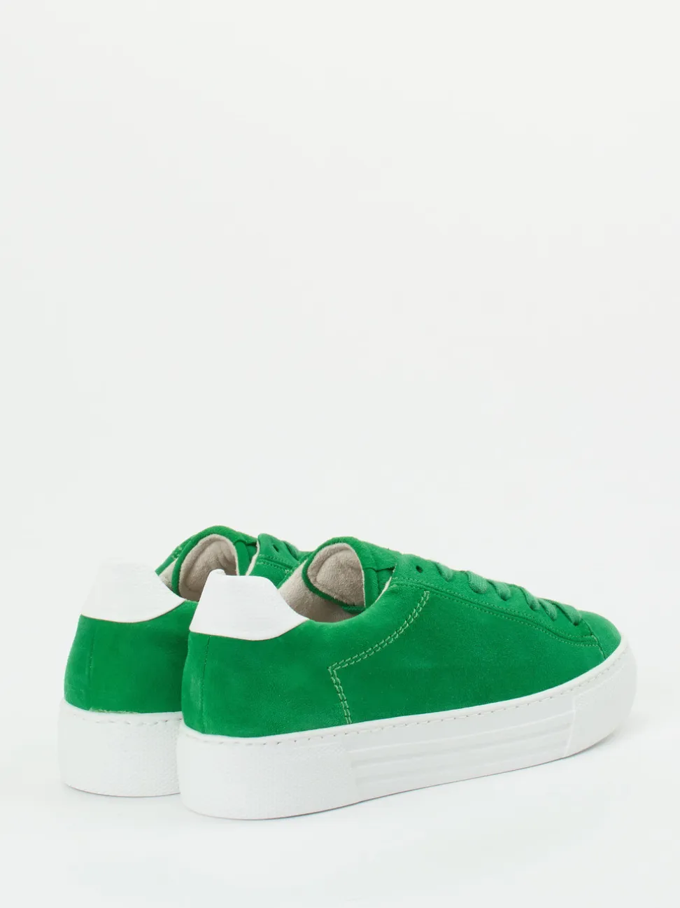 Gabor Comfort – Sneaker aus Veloursleder grasgrün