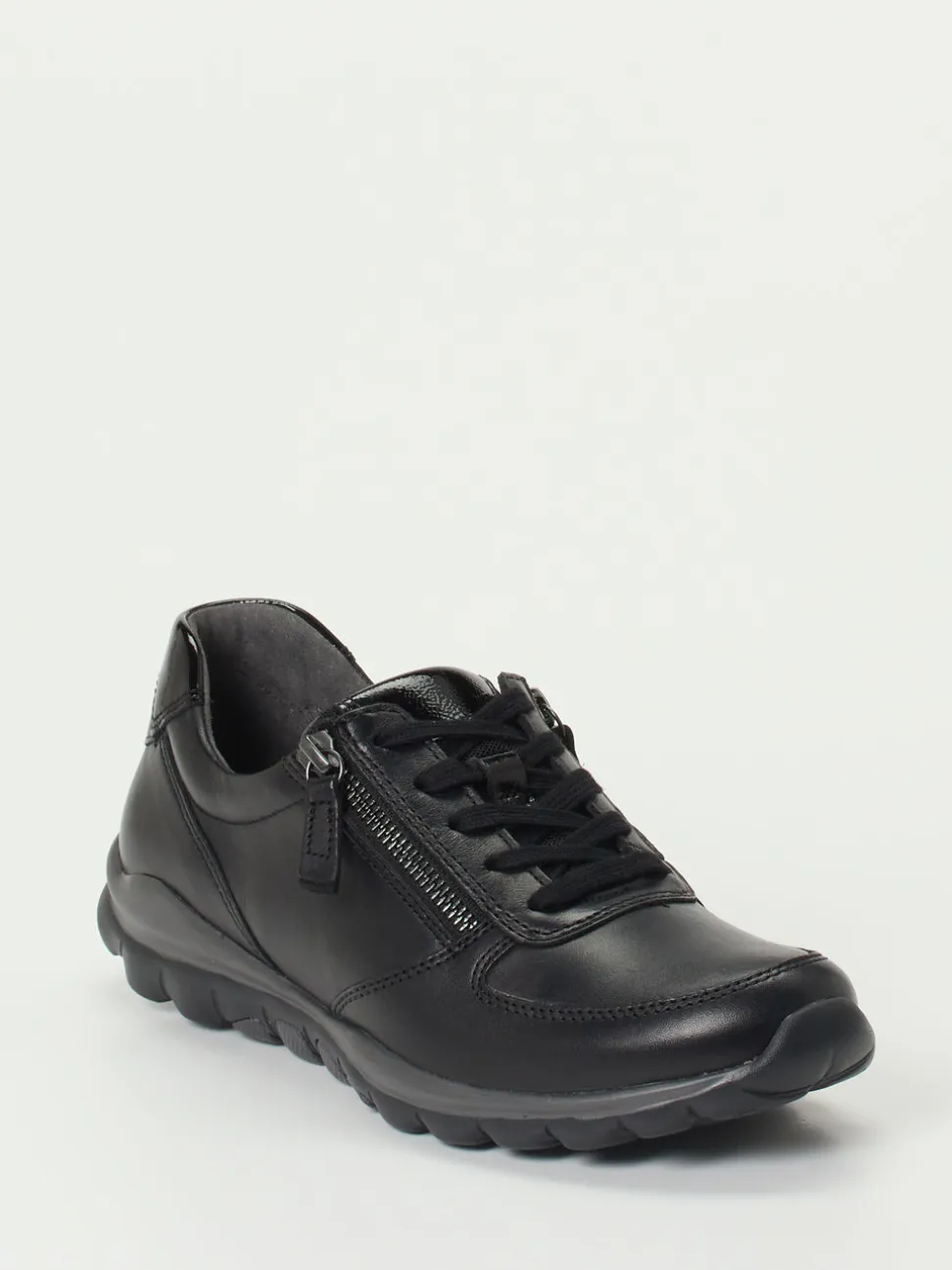 Gabor Comfort – Sneaker aus Kalbleder schwarz
