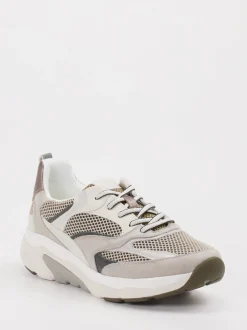 Gabor Comfort – Sneaker aus Velour und Textil Beige