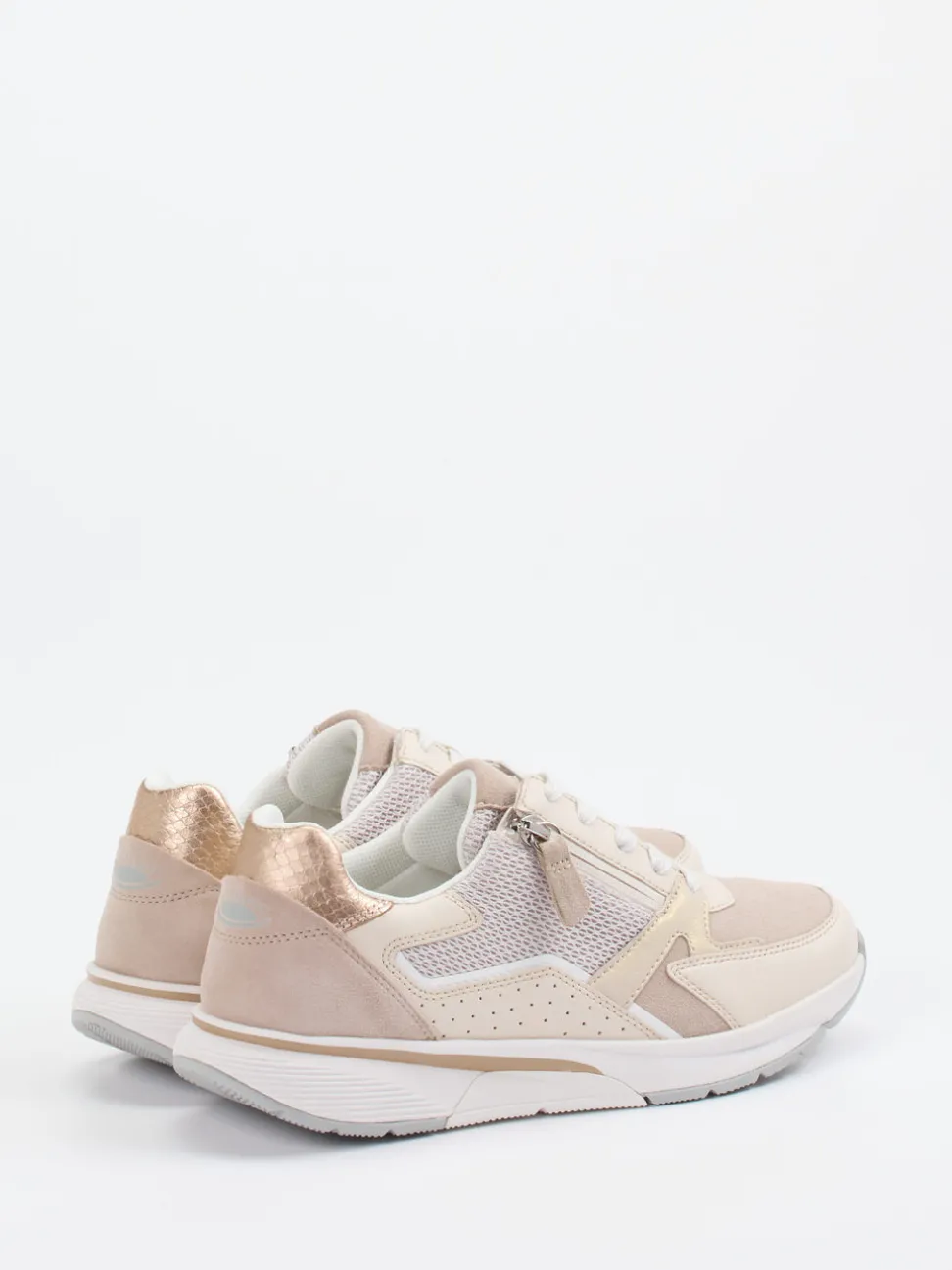 Gabor Comfort – Sneaker aus Veloursleder in Beige