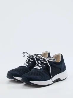 Gabor Comfort – Sneaker aus Nubukleder in Blau