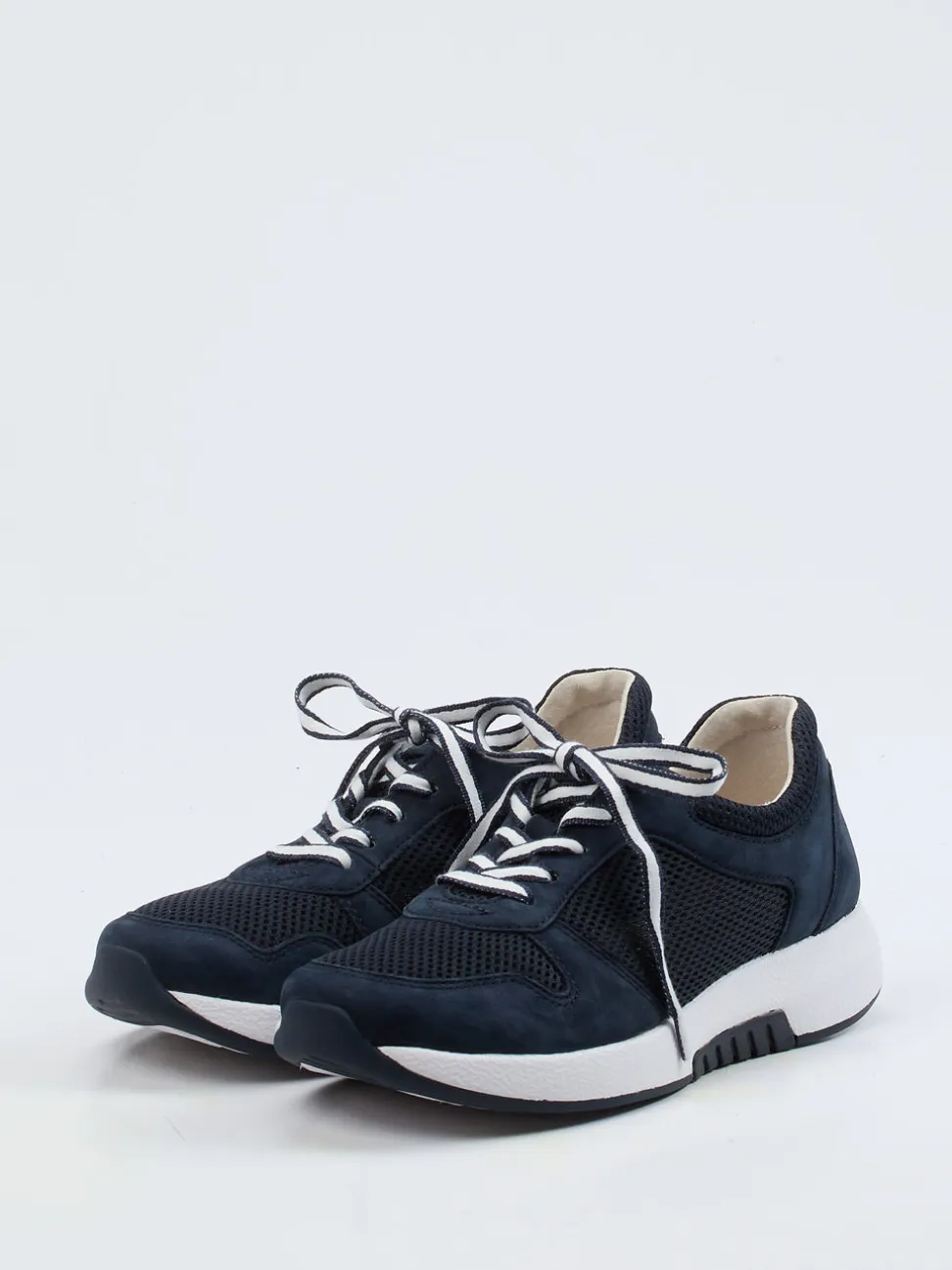 Gabor Comfort – Sneaker aus Nubukleder in Blau