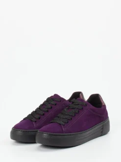 Gabor Comfort – Sneaker aus Veloursleder Violett