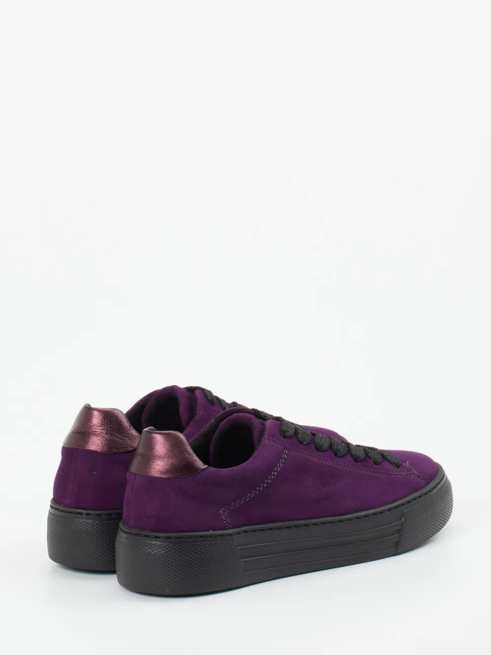 Gabor Comfort – Sneaker aus Veloursleder Violett