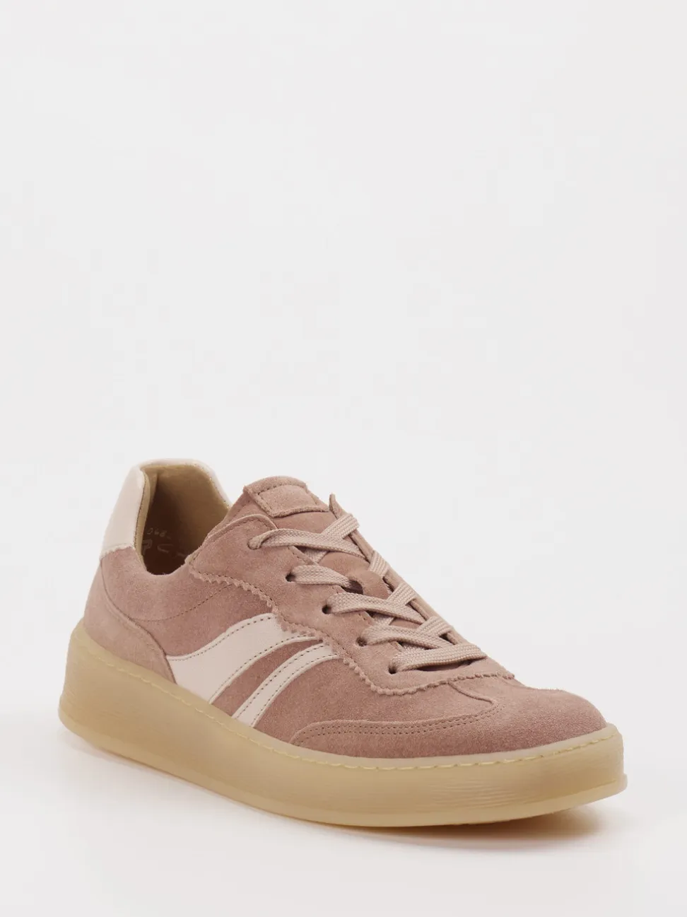Gabor Comfort – Sneaker aus Veloursleder altrosé
