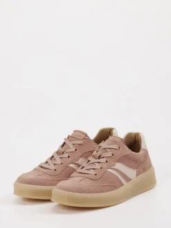 Gabor Comfort – Sneaker aus Veloursleder altrosé