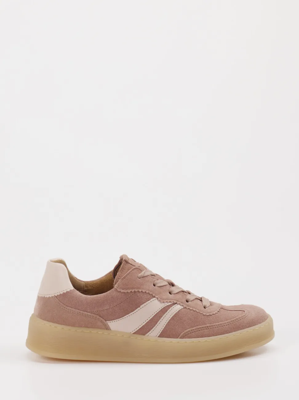 Gabor Comfort – Sneaker aus Veloursleder altrosé