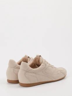 Gabor Comfort – Sneaker aus Veloursleder beige