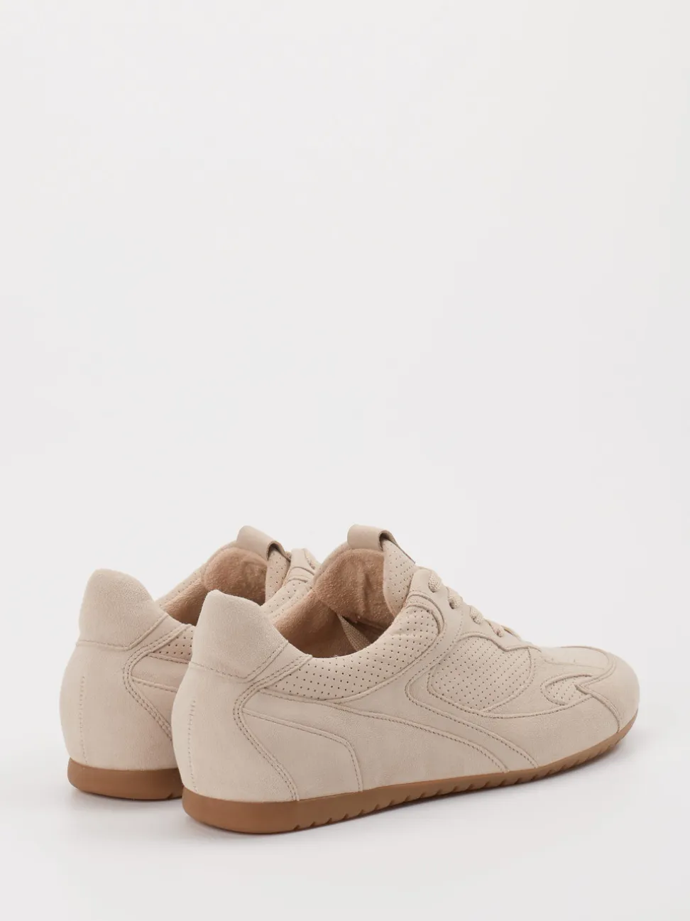 Gabor Comfort – Sneaker aus Veloursleder beige