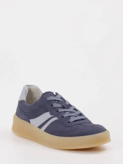 Gabor Comfort – Sneaker aus Veloursleder blaugrau