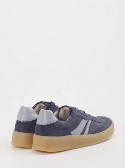 Gabor Comfort – Sneaker aus Veloursleder blaugrau