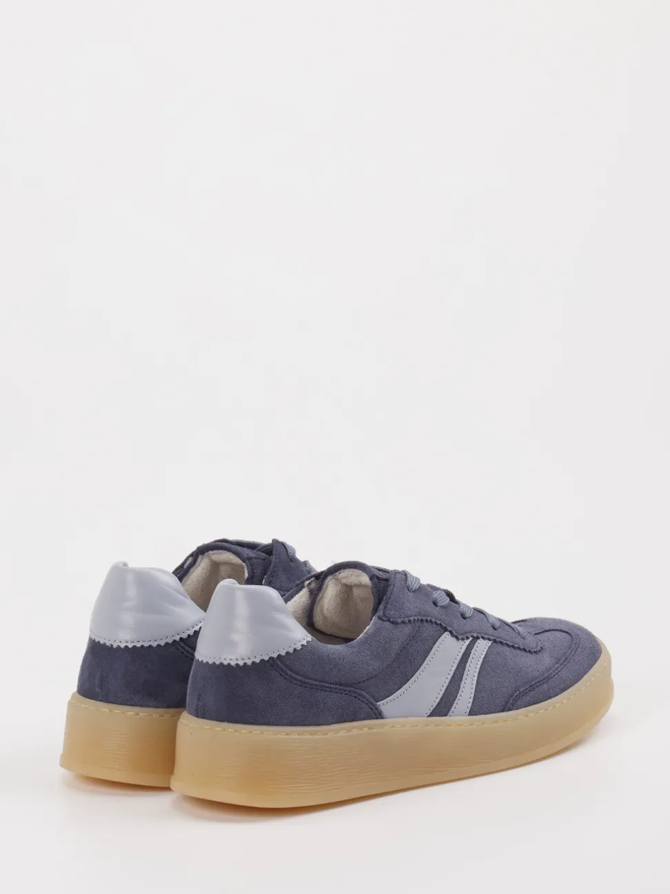 Gabor Comfort – Sneaker aus Veloursleder blaugrau