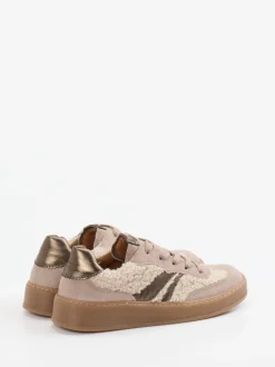 Gabor Comfort – Sneaker aus Veloursleder und Teddyfell