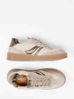 Gabor Comfort – Sneaker aus Veloursleder und Teddyfell