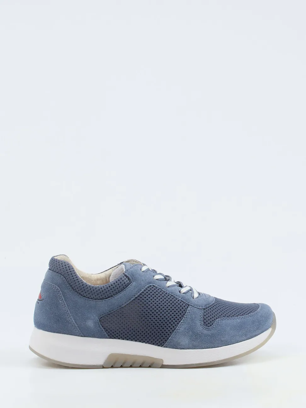 Gabor Comfort – Sneaker aus Veloursleder jeansblau