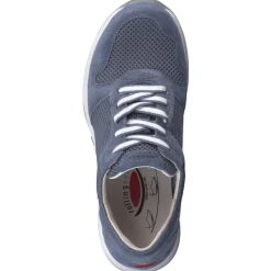 Gabor Comfort – Sneaker aus Veloursleder jeansblau