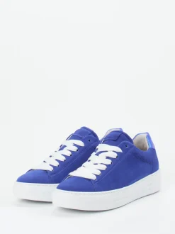 Gabor Comfort – Sneaker aus Veloursleder Kobaltblau
