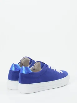 Gabor Comfort – Sneaker aus Veloursleder Kobaltblau