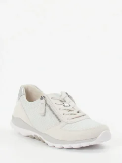 Gabor Comfort – Sneaker aus Veloursleder in Hellbeige