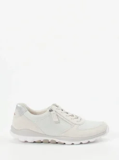 Gabor Comfort – Sneaker aus Veloursleder in Hellbeige
