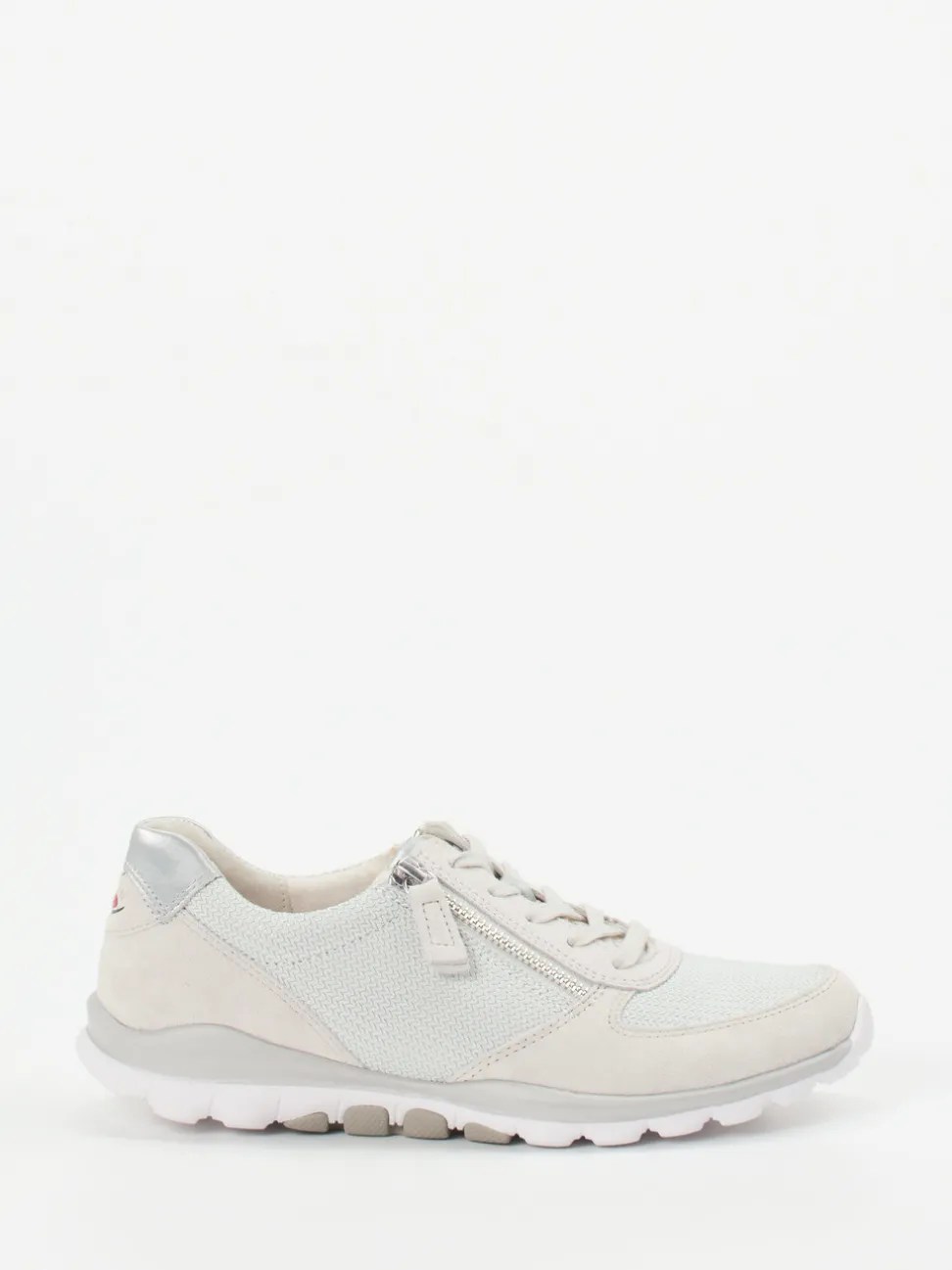 Gabor Comfort – Sneaker aus Veloursleder in Hellbeige